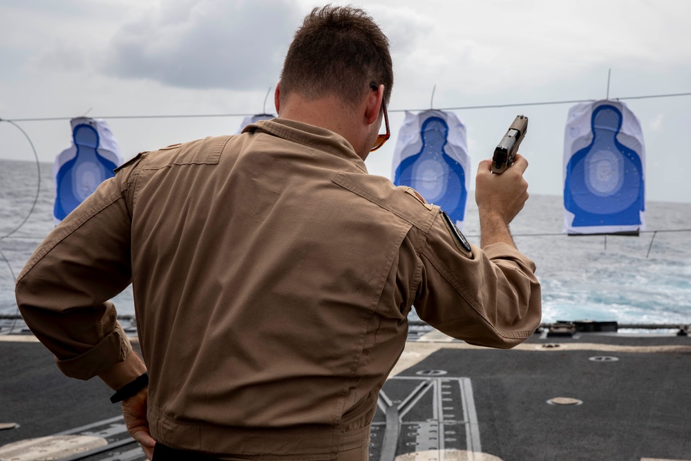 USS Spruance conducts live-fire exercise