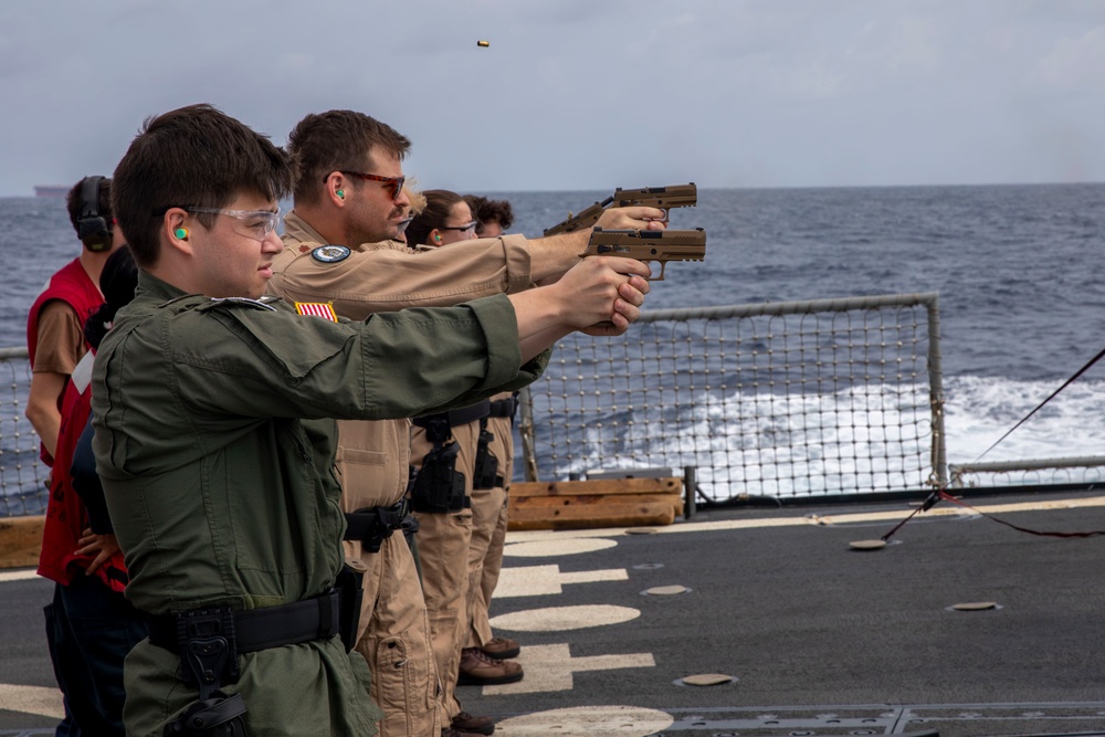 USS Spruance conducts live-fire exercise