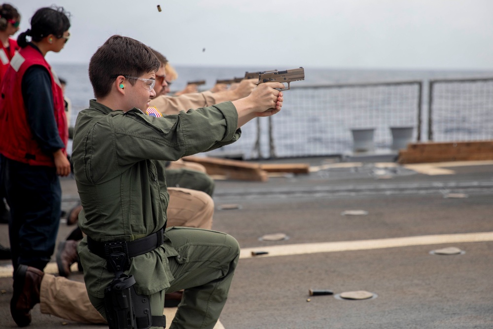 USS Spruance conducts live-fire exercise