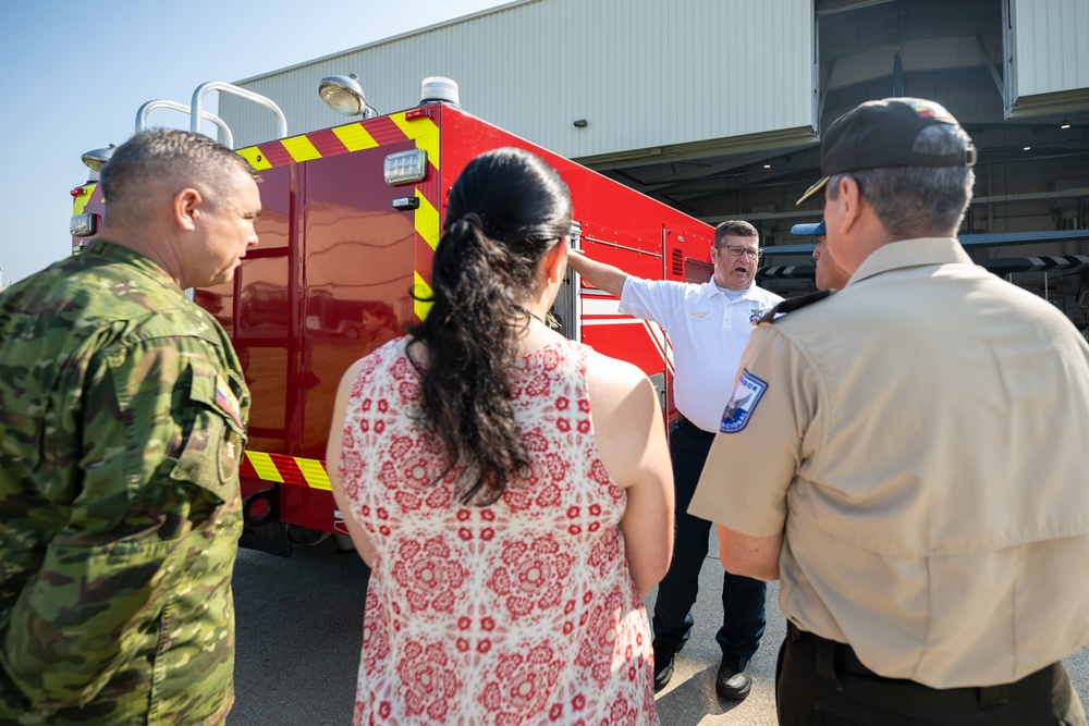 Ecuadorian military, EM leaders visit Kentucky Air Guard