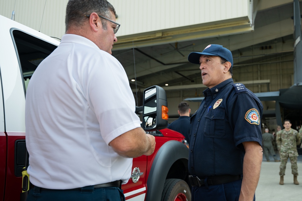 Ecuadorian military, EM leaders visit Kentucky Air Guard