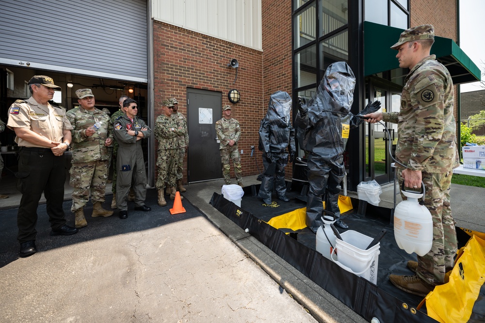 Ecuadorian military, EM leaders visit Kentucky Air Guard