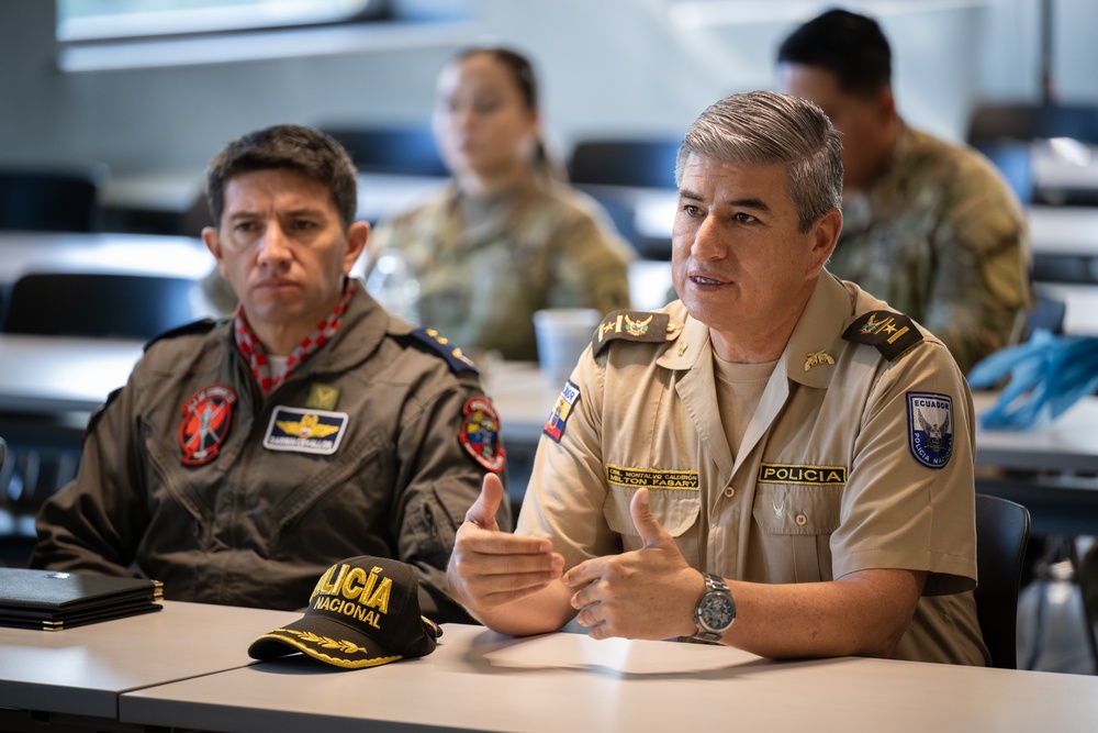 Ecuadorian military, EM leaders visit Kentucky Air Guard