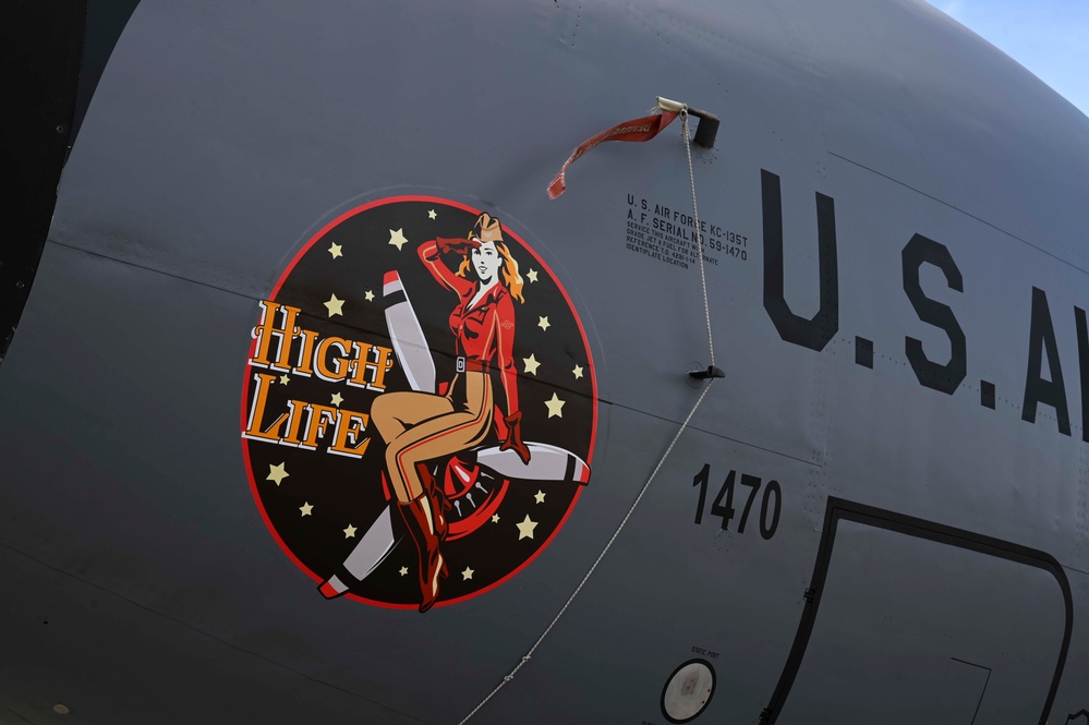 RAF Mildenhall honors 100th ARW heritage with HighLife nose art