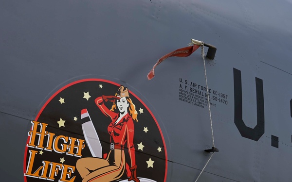 RAF Mildenhall honors 100th ARW heritage with HighLife nose art