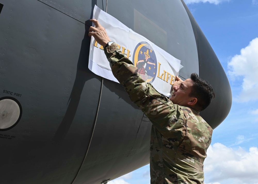 RAF Mildenhall honors 100th ARW heritage with HighLife nose art