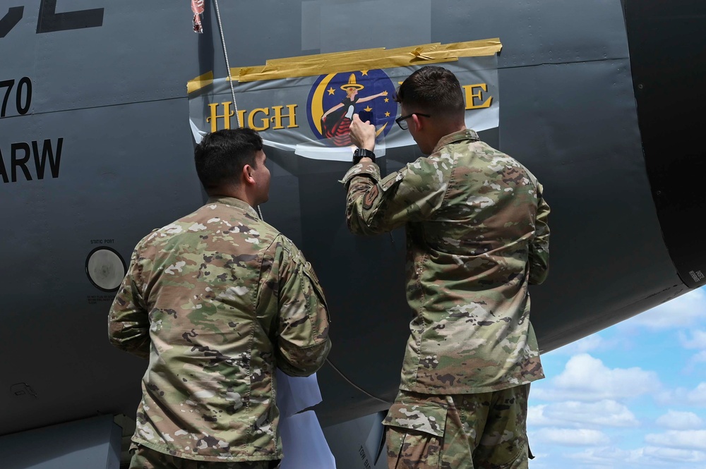 RAF Mildenhall honors 100th ARW heritage with HighLife nose art