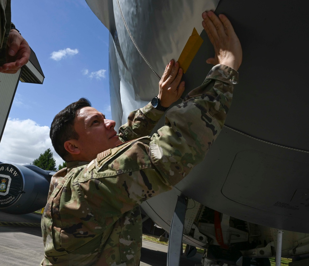 RAF Mildenhall honors 100th ARW heritage with HighLife nose art