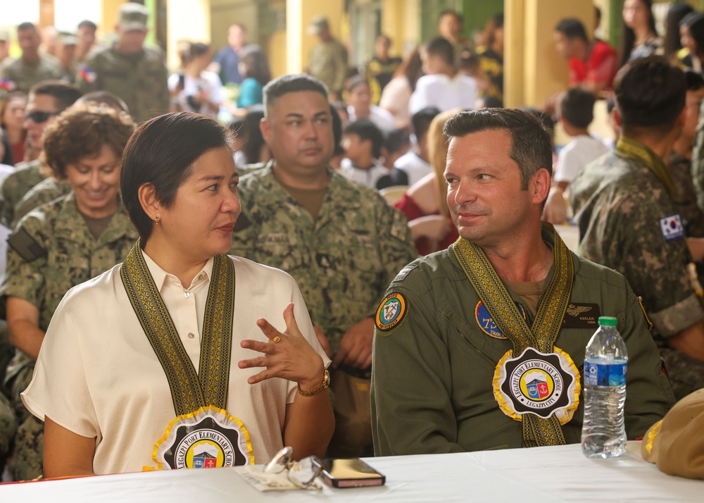 U.S. Navy and Allied and Partner Nations Celebrate the Pacific Partnership 2024-2 Renovation Completion at Legazpi Port Elementary School