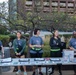 Members of EANGUS assist runners before the their 5K Fun Run at the Detroit Riverwalk