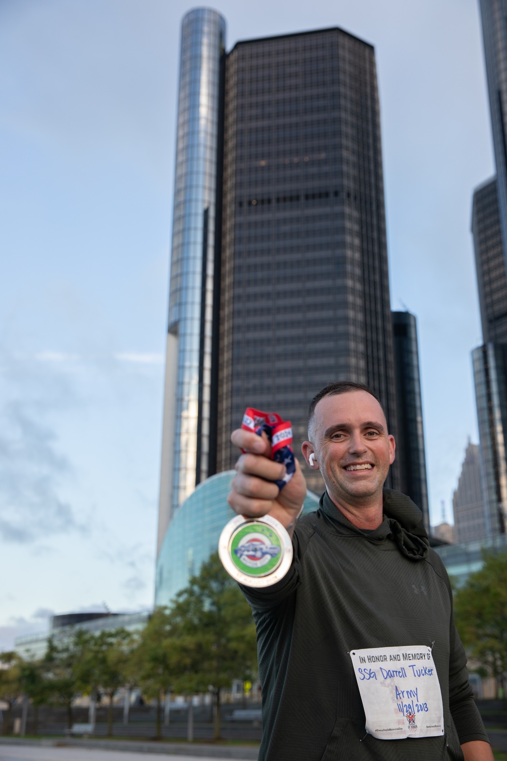 Lt. Col Sands earns first place at the EANGUS 5K Fun Run in Detroit