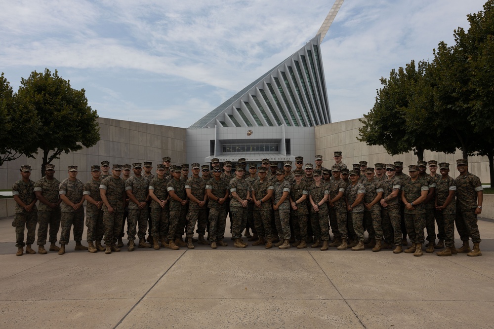 Marines visit the Marine Corps Museum and 8th and I: Diversity AIMED Officer Program