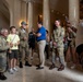 Members of Round Canopy Parachuting Team Visit Arlington National Cemetery for National Airborne Day