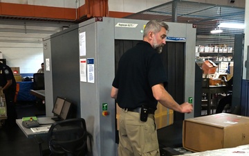 CBP K9 Handlers search for counterfeit pharmaceuticals at JFK
