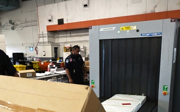 CBP K9 Handlers search for counterfeit pharmaceuticals at JFK