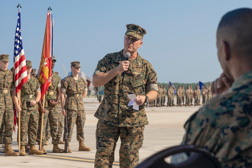 MAG-14 change of command ceremony