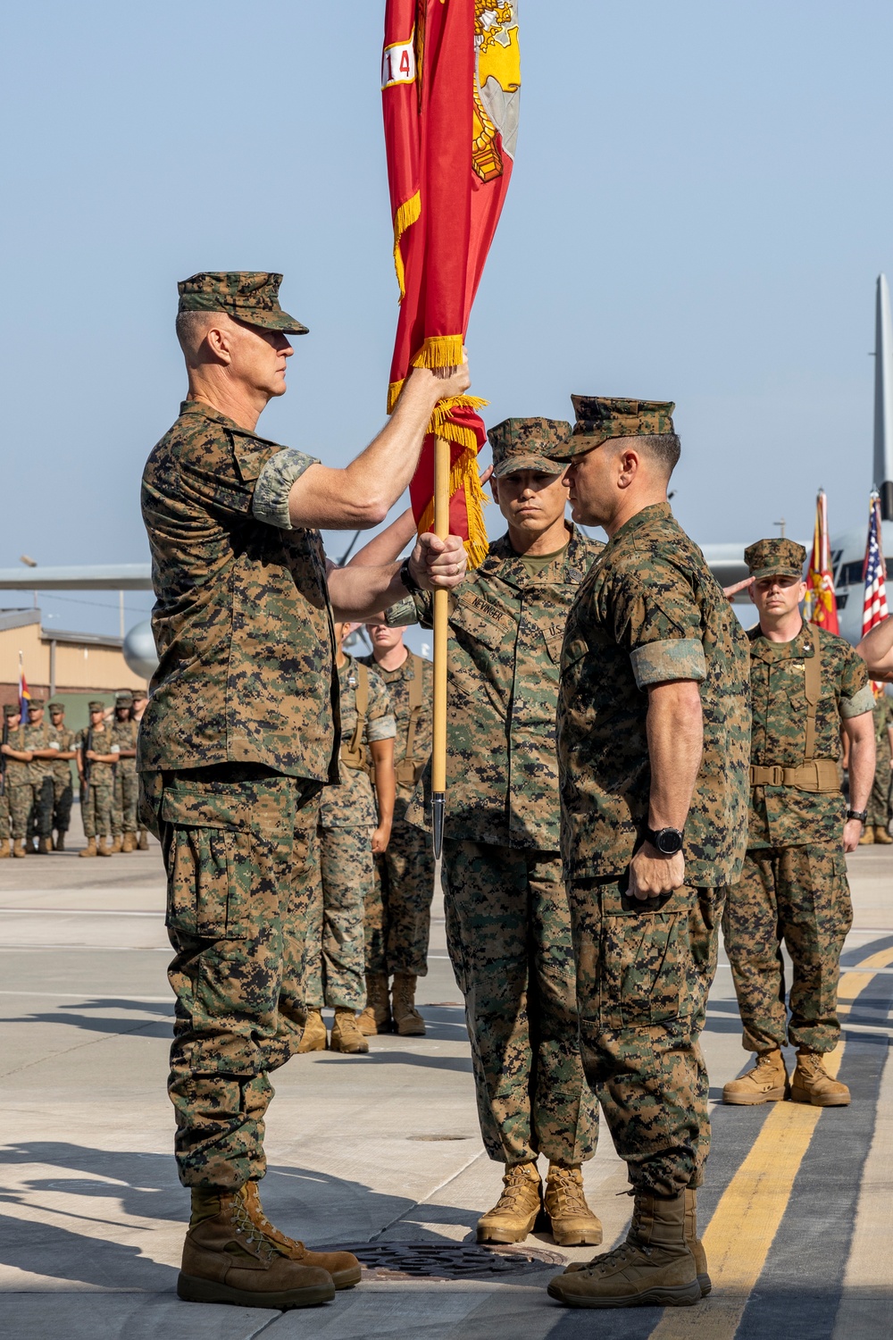 MAG-14 change of command ceremony