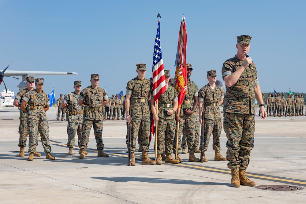 MAG-14 change of command ceremony