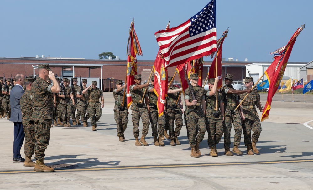 MAG-14 change of command ceremony