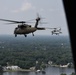 Virginia National Guard flight crews join flyover honoring U.S. Navy Vietnam veteran