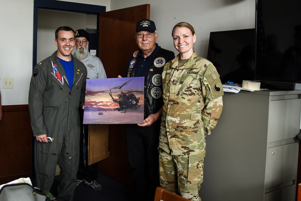 Virginia National Guard flight crews join flyover honoring U.S. Navy Vietnam veteran