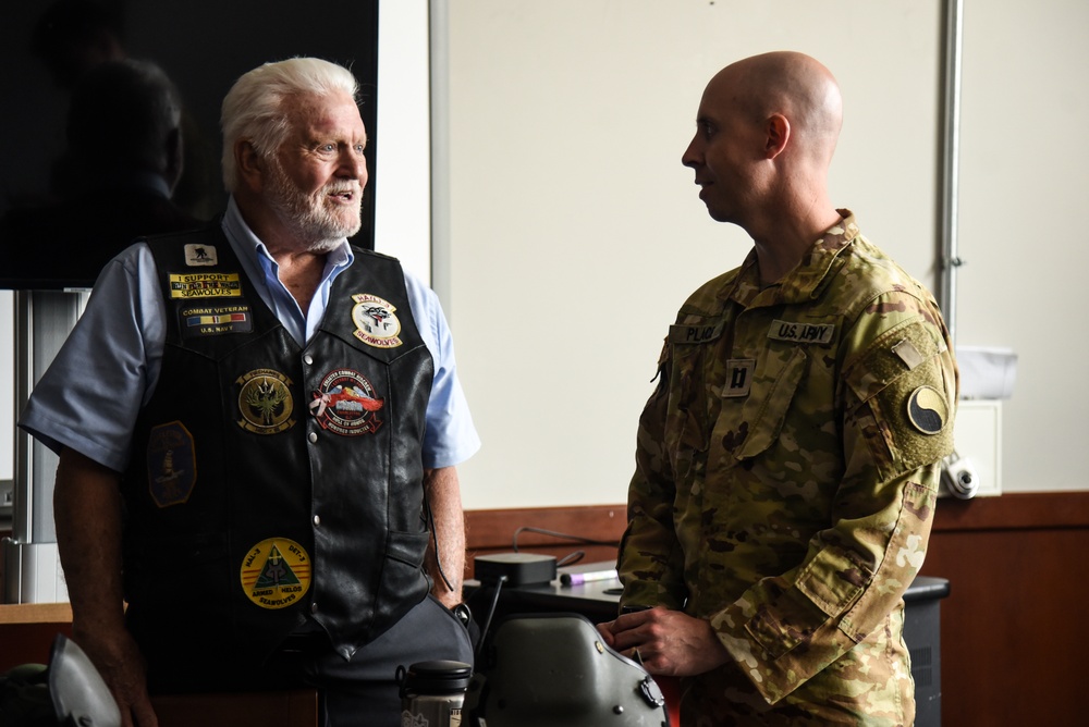 Virginia National Guard flight crews join flyover honoring U.S. Navy Vietnam veteran