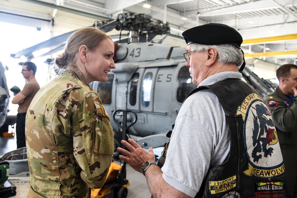 Virginia National Guard flight crews join flyover honoring U.S. Navy Vietnam veteran