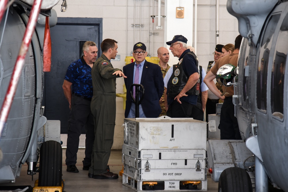 Virginia National Guard flight crews join flyover honoring U.S. Navy Vietnam veteran