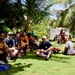 U.S. Coast Guard visits with residents of Satawal Atoll, FSM, following rescue