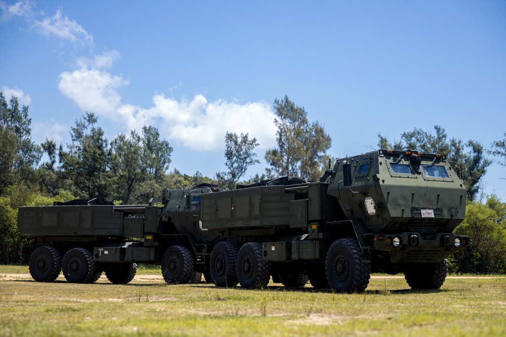 3/12 HIMARS Embark on the 31st MEU Utilizing a U.S. Navy Landing Craft, Air Cushion