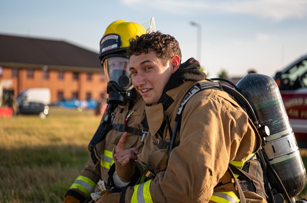 Piano burn concludes RAF Mildenhall Heritage Day
