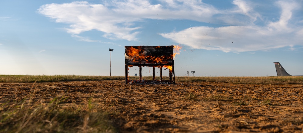 Piano burn concludes RAF Mildenhall Heritage Day