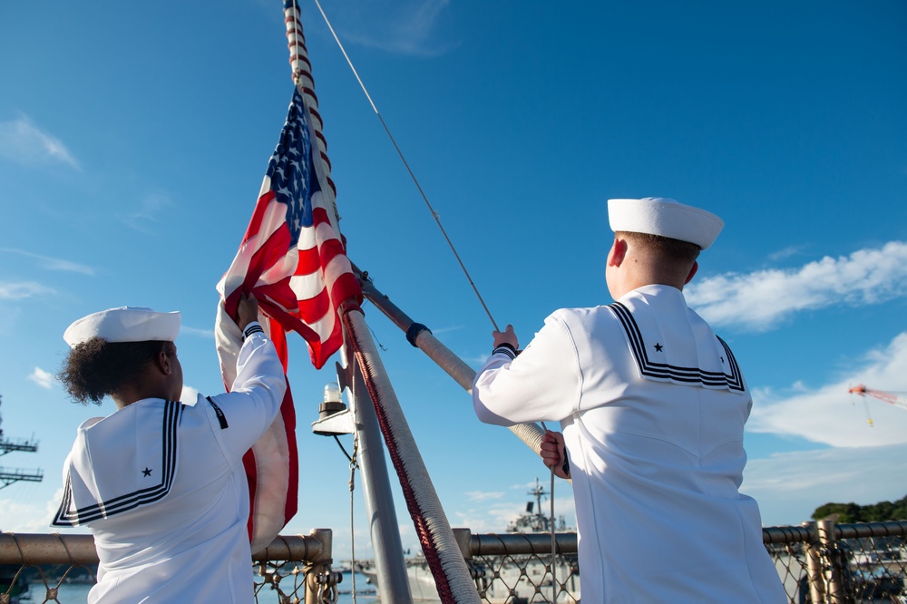 Blue Ridge Returns to Yokosuka