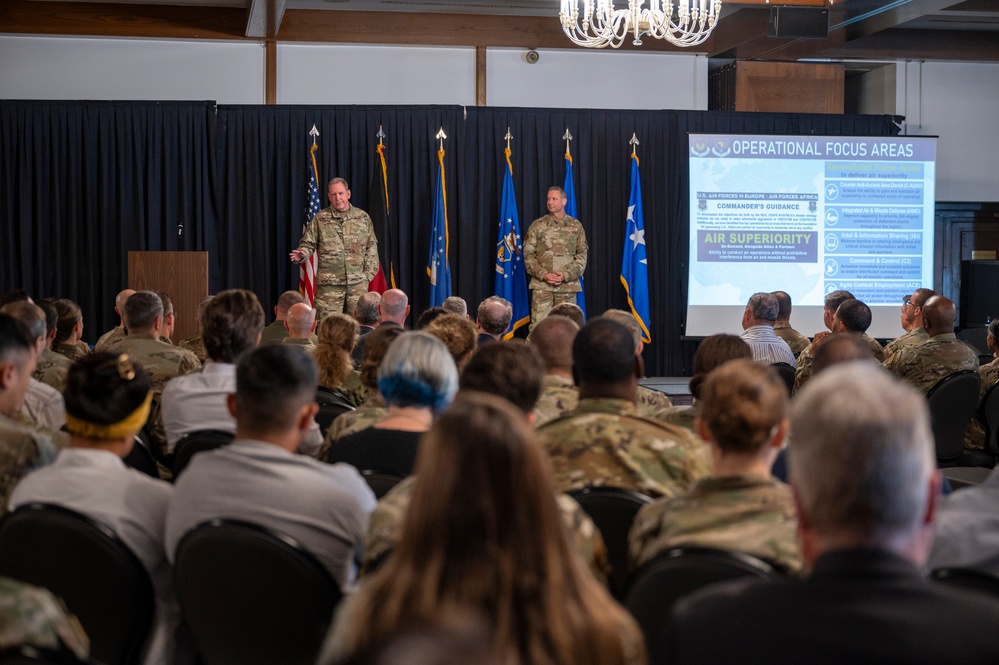 USAFE-AFAFRICA Command Team hosts an all-call