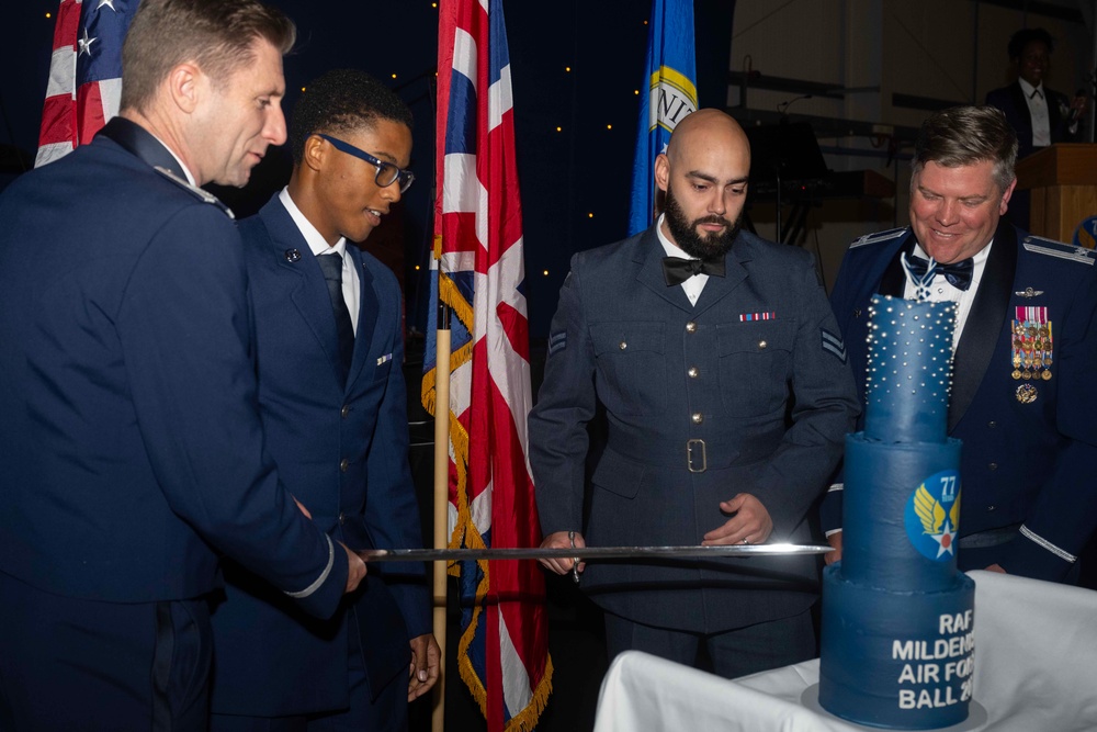 RAF Mildenhall 77th Air Force Ball anniversary