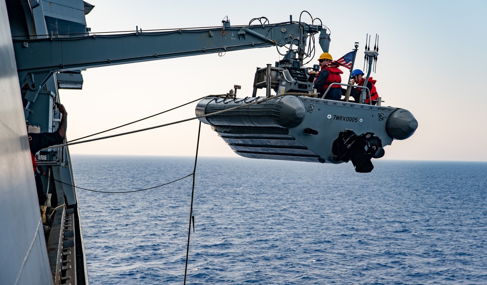 USS New York Boat Operations
