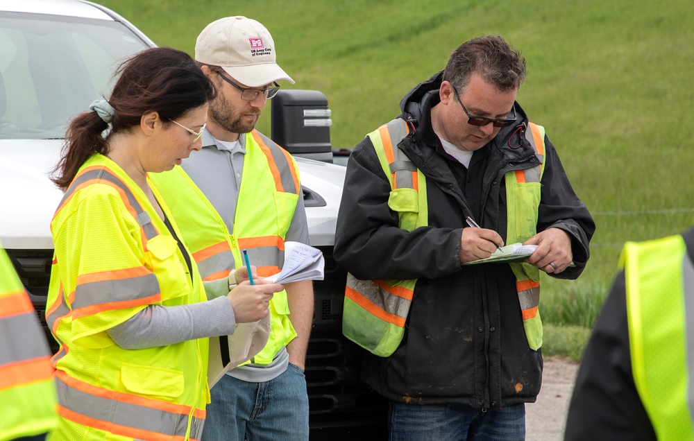 USACE Omaha District conducts periodic inspection of the Pawnee Dam