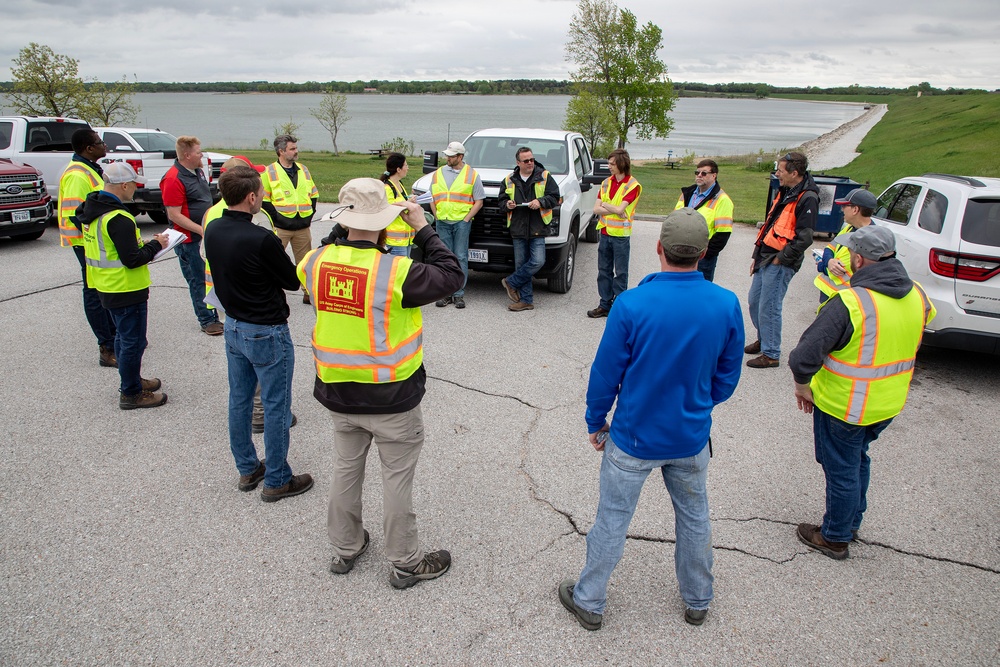 USACE Omaha District conducts periodic inspection of the Pawnee Dam