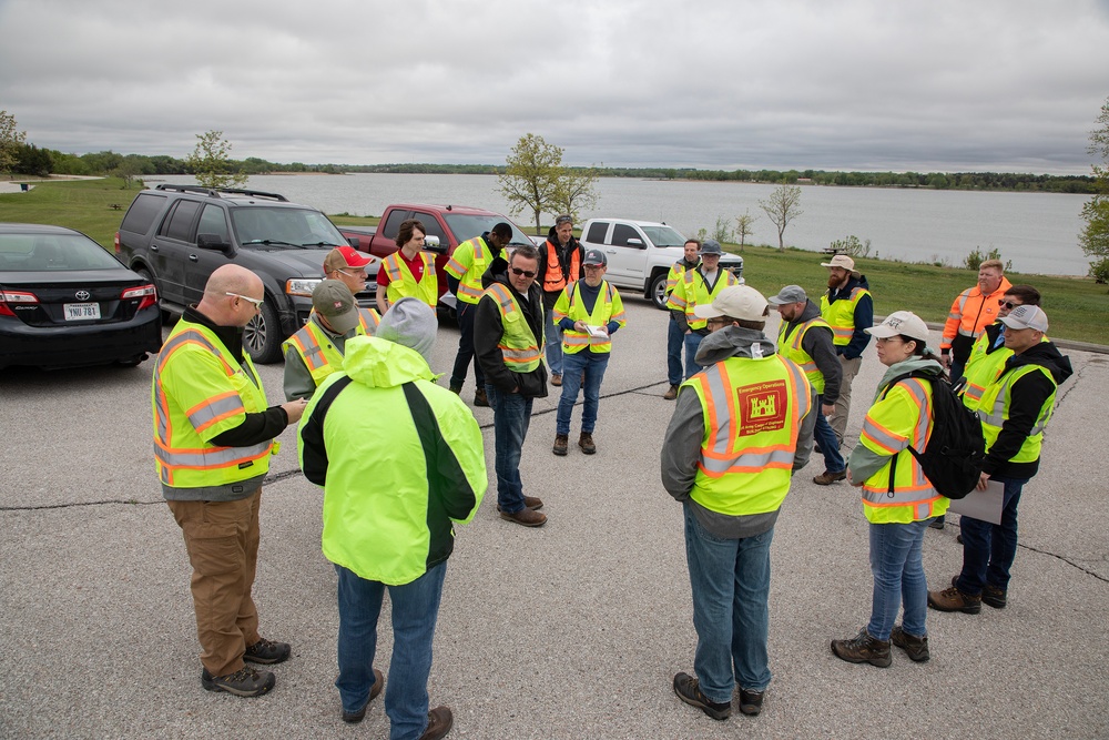 USACE Omaha District conducts periodic inspection of the Pawnee Dam