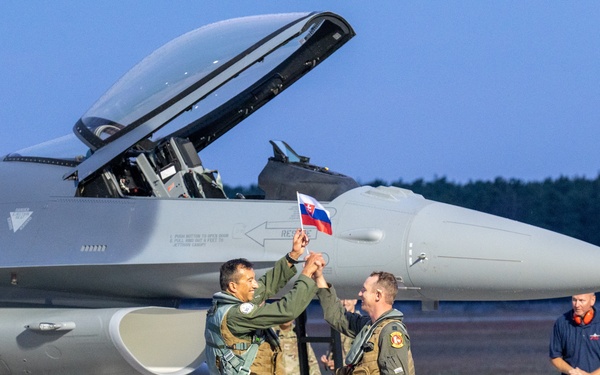 DCMA government flight representative makes historic F-16 delivery