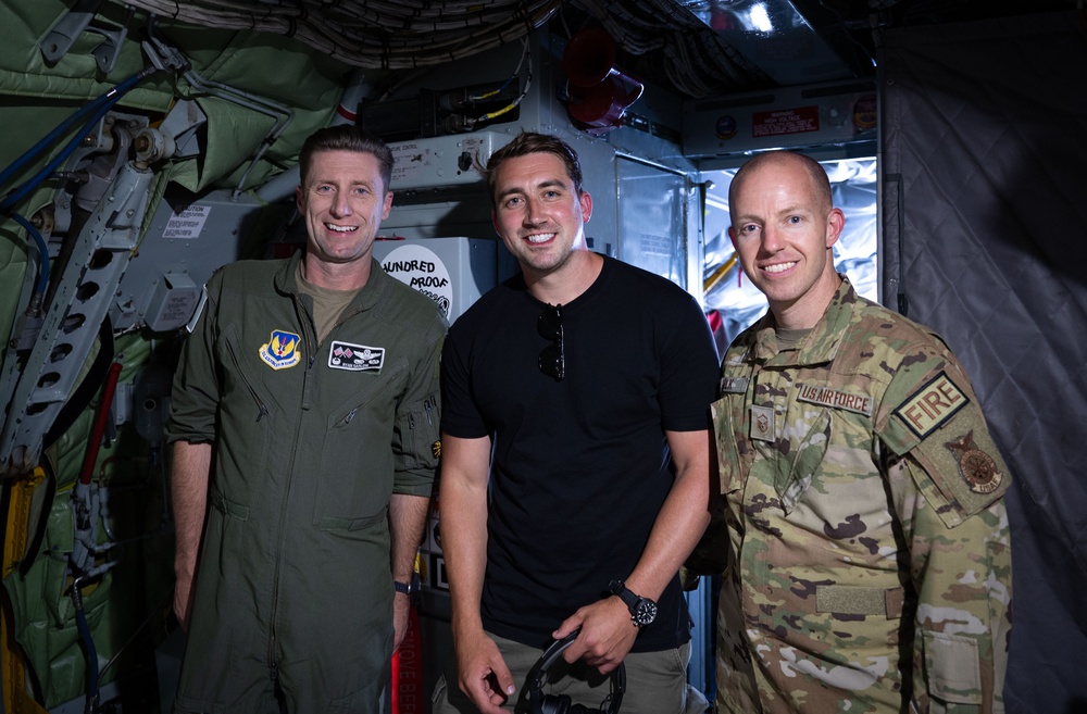 &quot;Masters of the Air&quot; actors visit RAF Mildenhall during Heritage Day