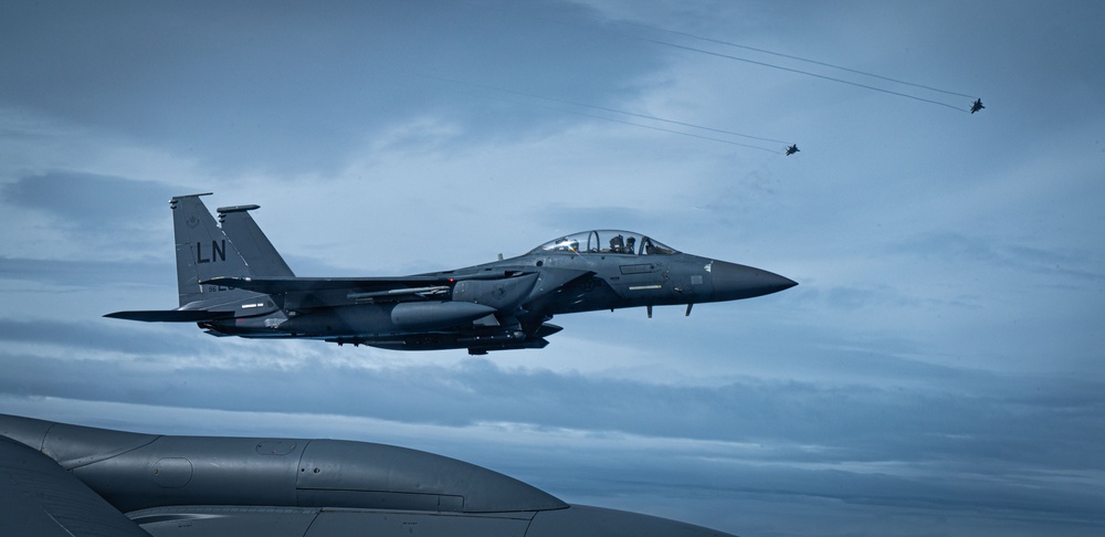 &quot;Masters of the Air&quot; actors visit RAF Mildenhall during Heritage Day