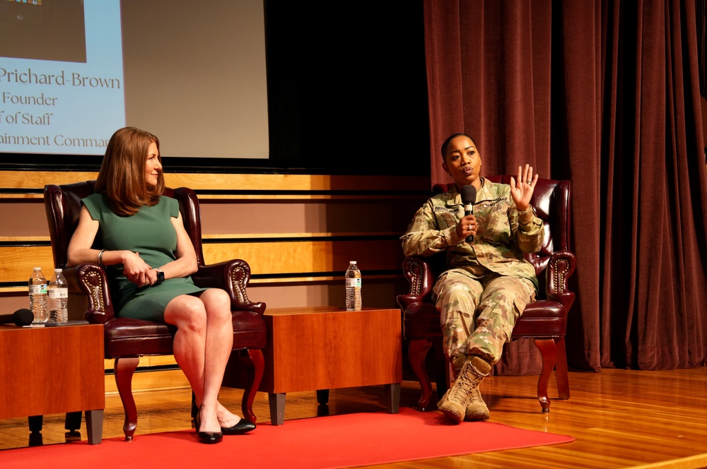 Col. Pritchard-Brown answers the audience