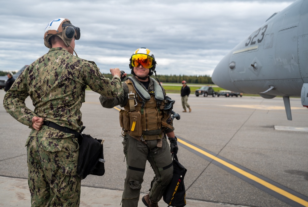 U.S. Navy Preps EA-18G Growler for takeoff during Red Flag-Alaska 24-3