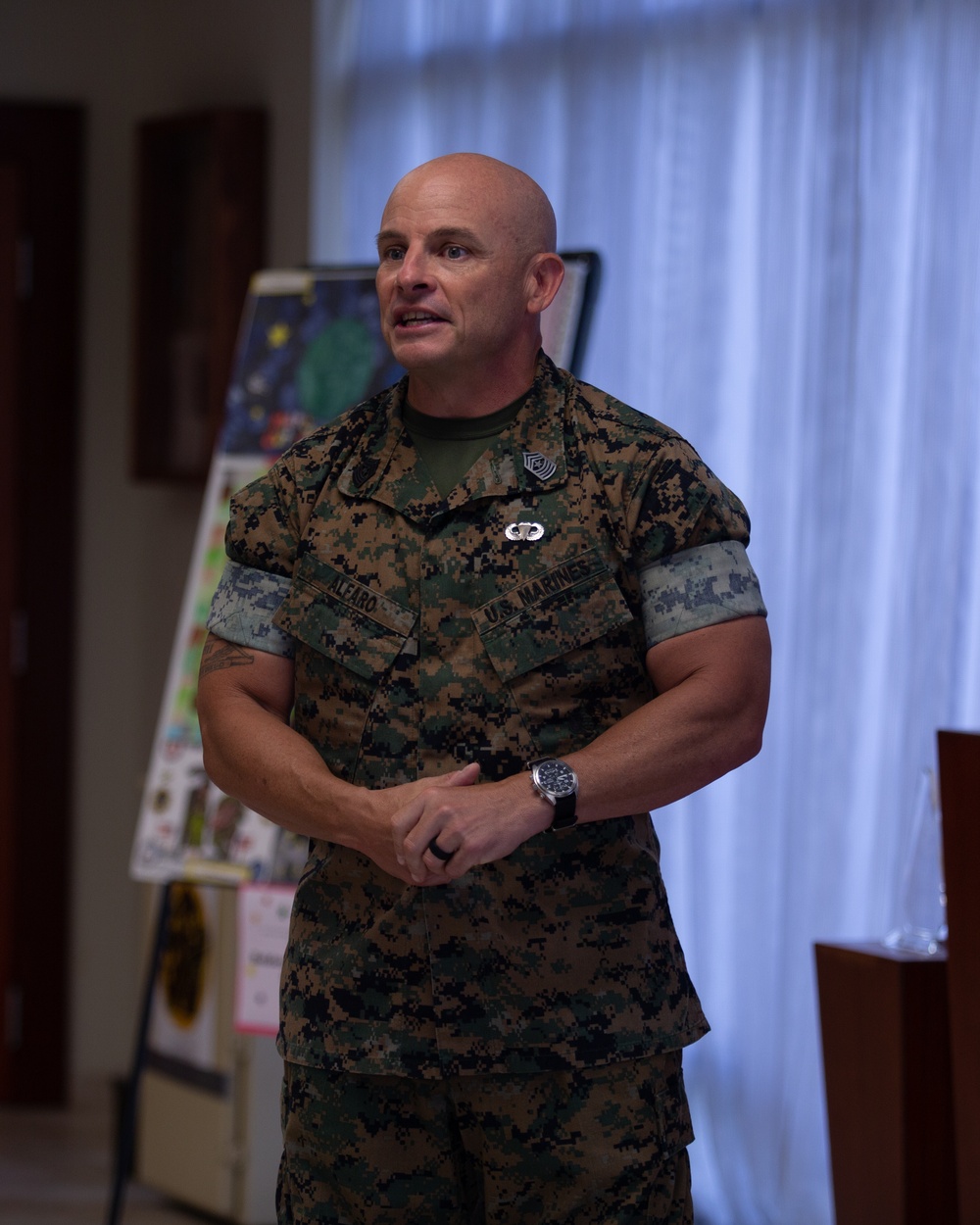 Sergeant Major Alfaro Reenlists