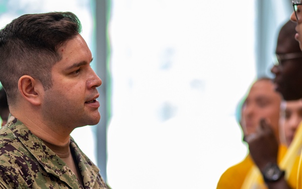 John F. Kennedy Sailors Visit RTC Great Lakes; Serve as Division Sponsor