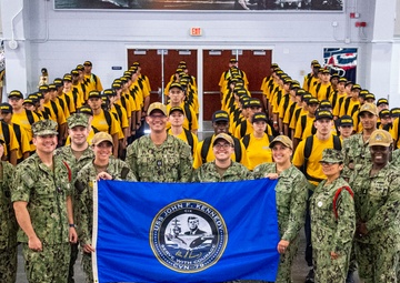 John F. Kennedy Sailors Visit RTC Great Lakes; Serve as Division Sponsor