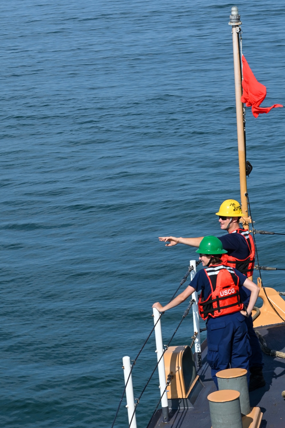 Coast Guard Cutter Northland transits into Boston Harbor