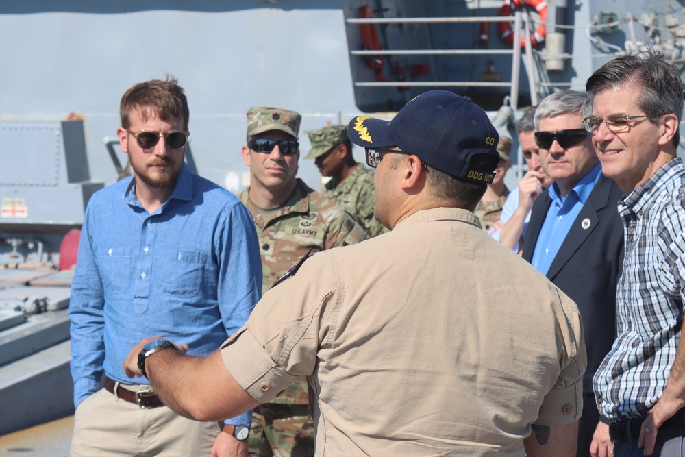 ASD for Space Policy Visits USS Gravely