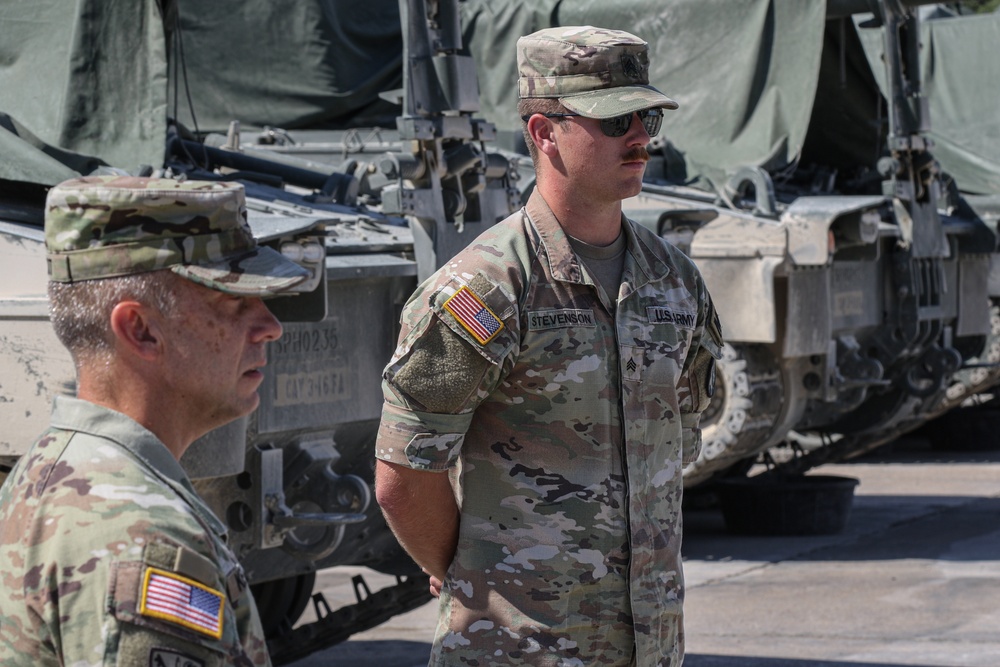 Sgt. Hunter Stevenson Reenlistment Ceremony